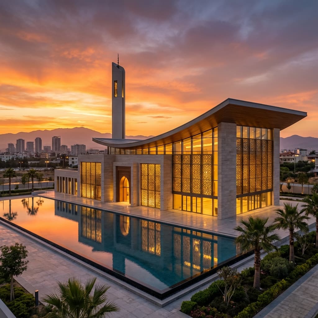 Mosque at Sunset